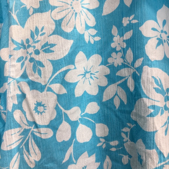 Tog Shop Blue White Button Down Top | Roll Tab - Picture 3 of 5